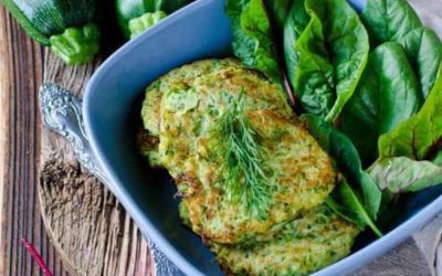 Feta Quinoa Zucchini Fritters