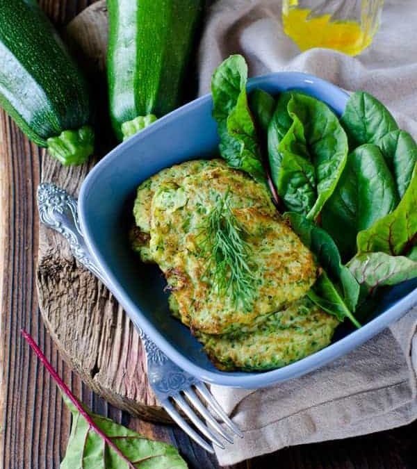 Feta Quinoa Zucchini Fritters