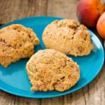 Peach Ginger Oat Healthy Scones